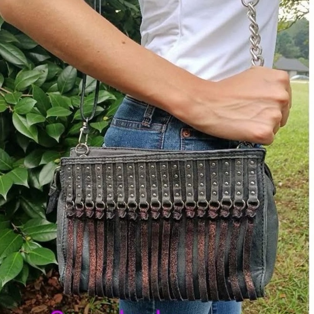 The Sak Studded Chain Shoulder Bag